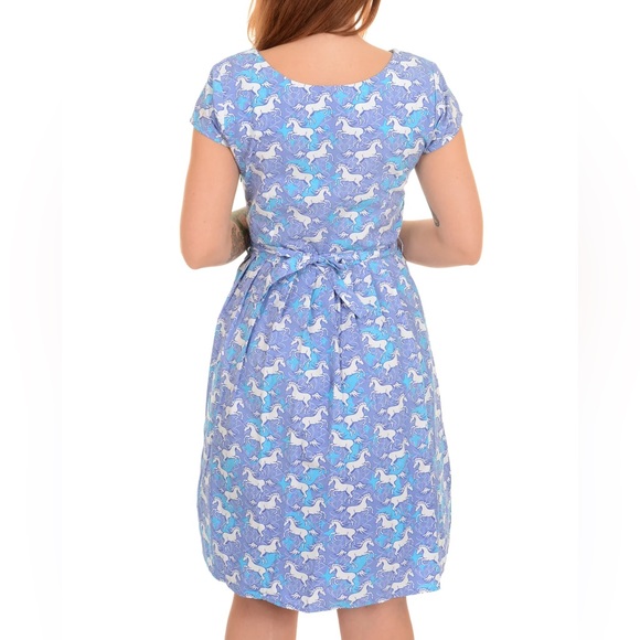 EUC size US 8 Run & Fly Unicorn 1960s Tea Party Dress - Picture 6 of 16